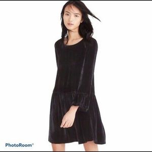 MADEWELL black velvet dress